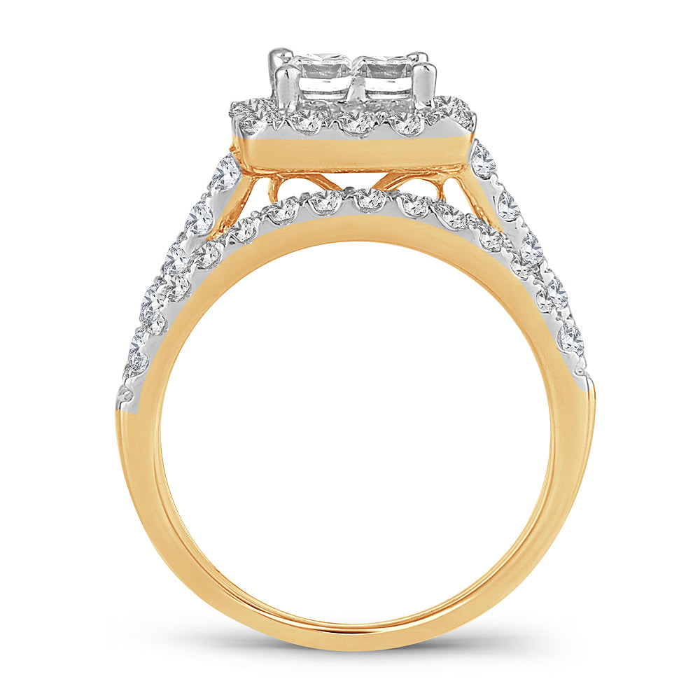 14K 1.75ct Bridal Ring