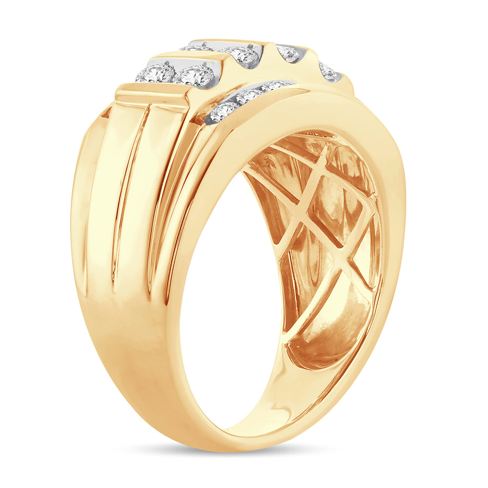 14K 2.00CT Diamond Mens Band