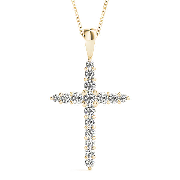 14K Yellow Gold Diamond Fashion Pendant