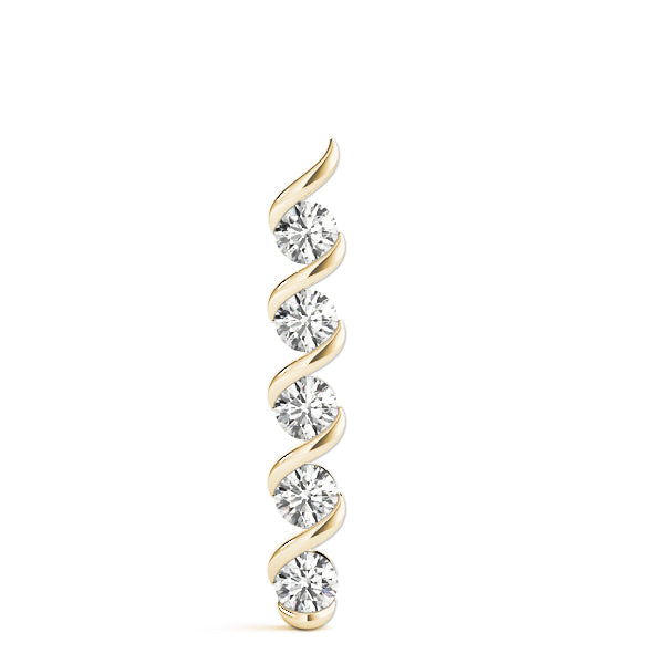 18K Yellow Gold 1 ct Diamond Fashion Pendant