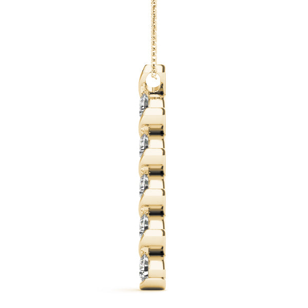18K Yellow Gold 1 ct Diamond Fashion Pendant