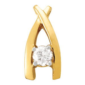 0.33 CT Round Diamond Solitaire Pendant
