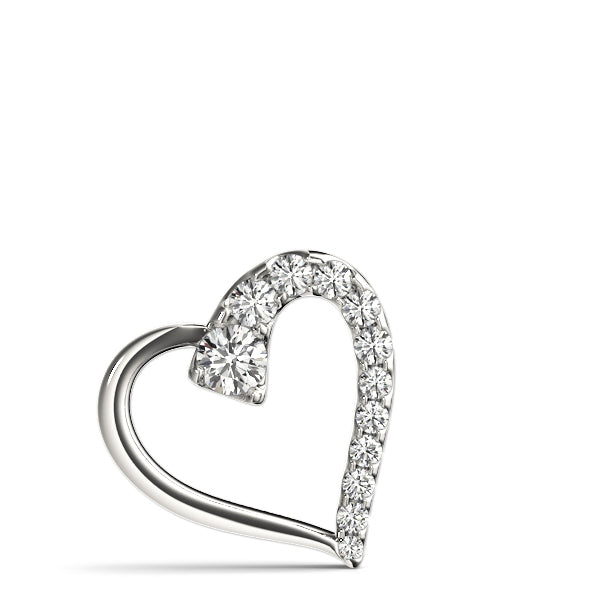 Platinum 1 CT Diamond Round Fashion Pendant