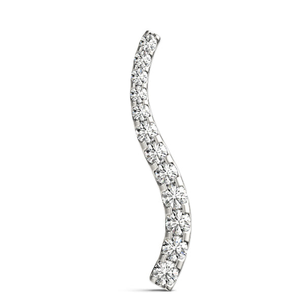 1 CT TW Platinum Round Diamond Journey Pendant