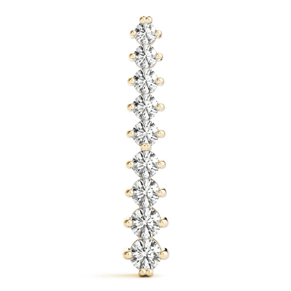 14K Yellow Gold Diamond Journey Pendant