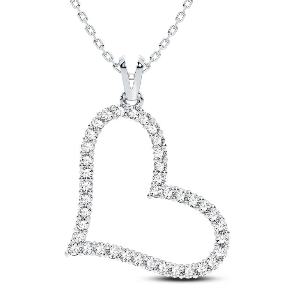 Exquisite 14K 0.50CT Diamond Pendant