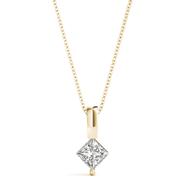 18K Yellow Gold 1/20 CT Diamond Pendant