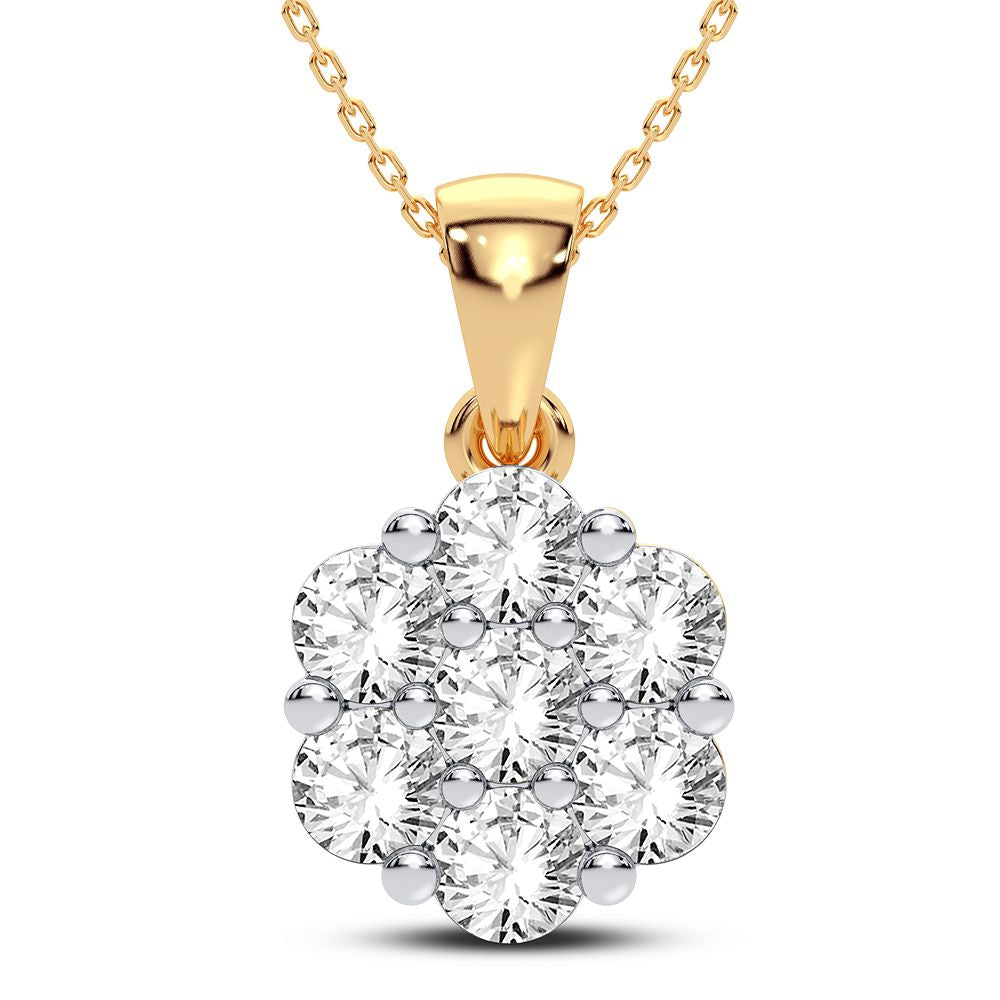 Elegant 14K 0.25CT Diamond Pendant