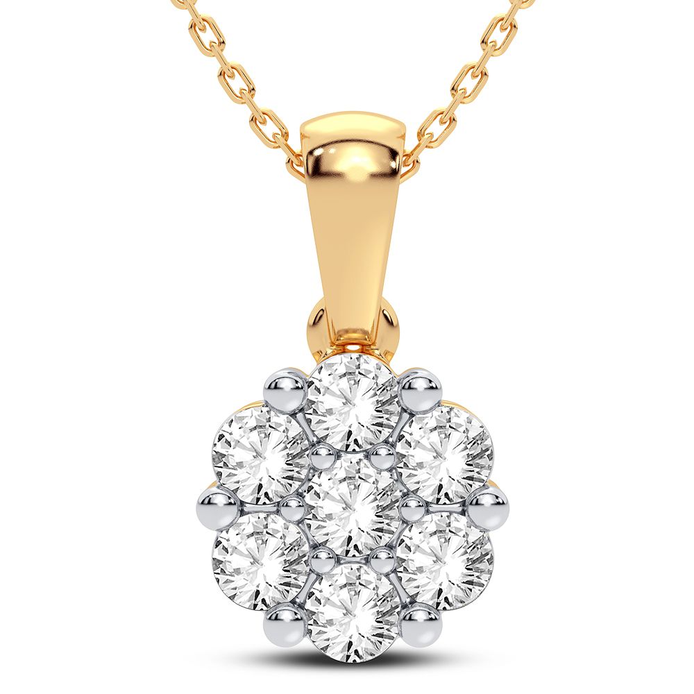 Exquisite 14K 1.00CT Diamond Pendant