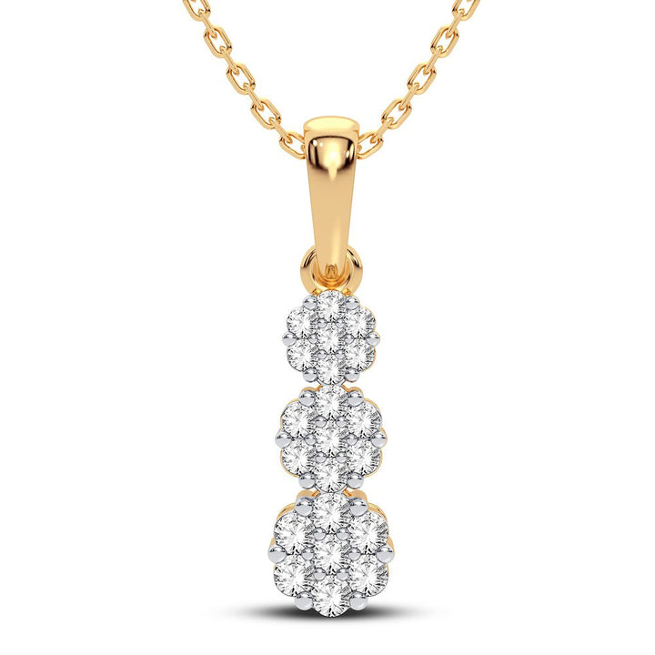 14K 0.25CT Diamond Pendant