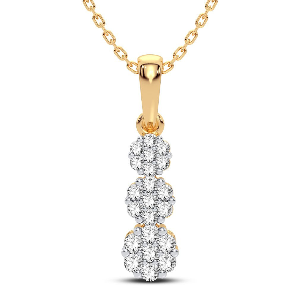 Elegant 14K 1.00CT Diamond Pendant