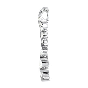 Platinum 1 CT Diamond Journey Pendant Necklace