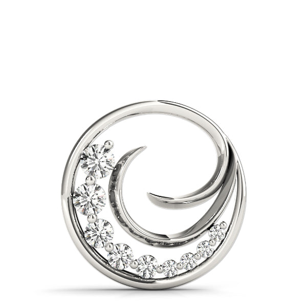 Round Diamond Journey Pendant