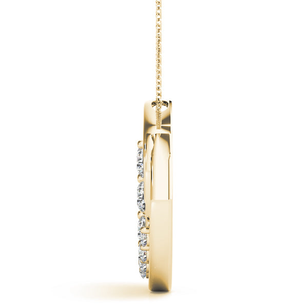 18K Yellow Gold 1 CT Diamond Journey Pendant