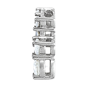 Platinum 1 CT Diamond Journey Pendant Necklace
