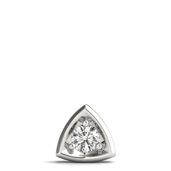1 CT Diamond 18K White Gold Solitaire Pendant
