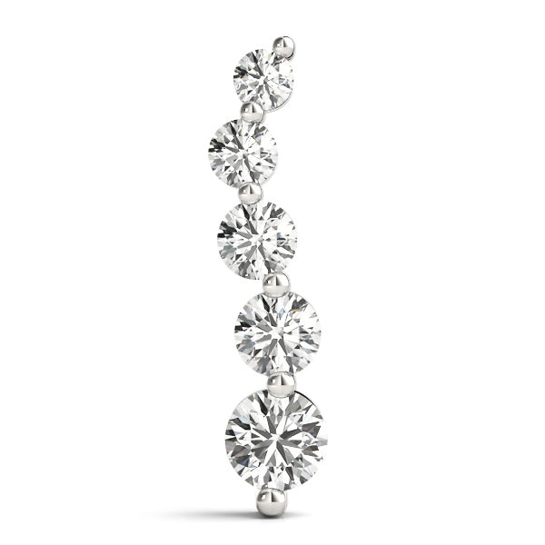 0.6 CTW Round Diamond Journey Pendant