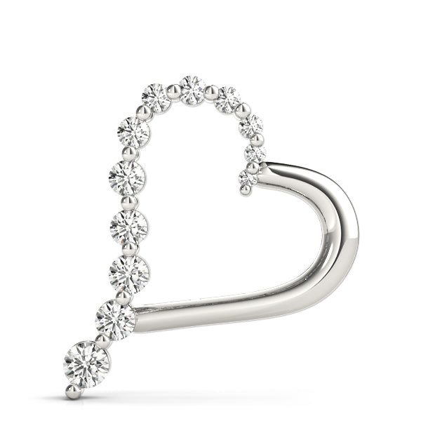 Platinum 1 CT Diamond Fashion Pendant Necklace