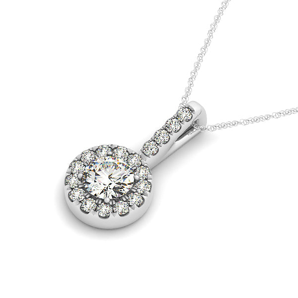 Halo Diamond Pendant