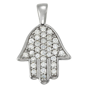 Platinum White Diamond Fashion Pendant Necklace