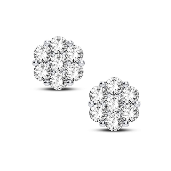 10K 0.91CT Diamond Earring