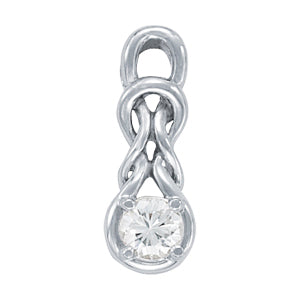 1 CT Round Diamond Pendant Necklace