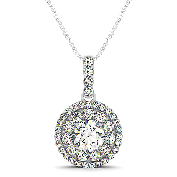 Halo Diamond Pendant