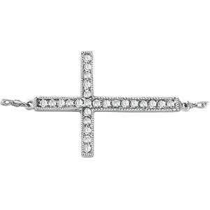 Multi-Diamond Cross Pendant in Gold