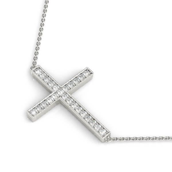 Multi-Diamond Cross Pendant in Gold