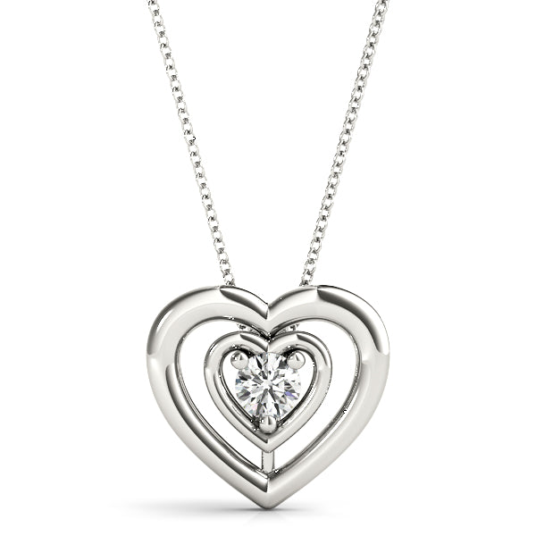 0.5 CT Round Diamond Solitaire Pendant