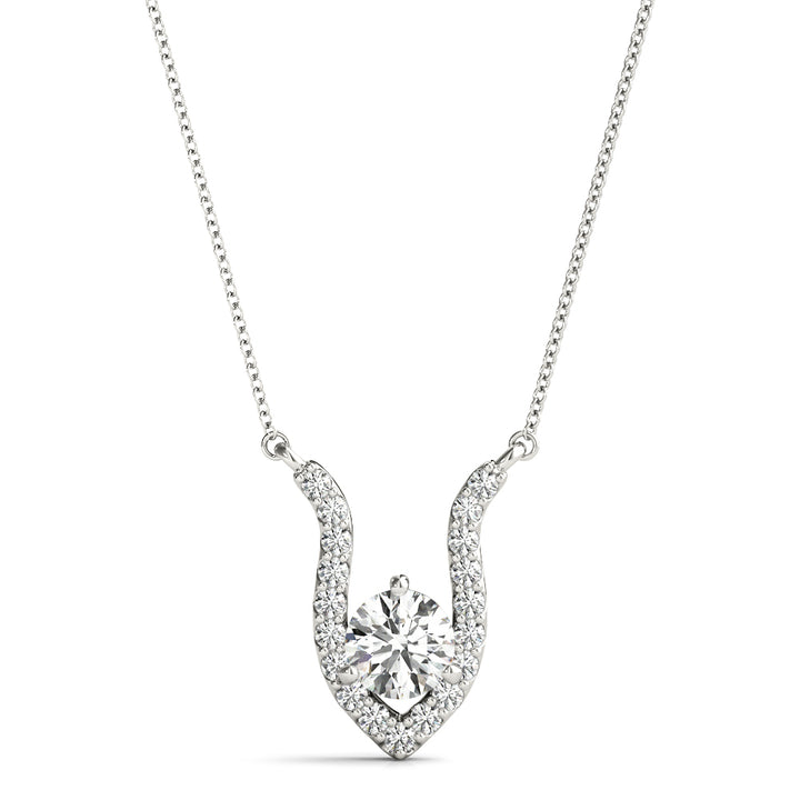 Platinum 3/8 ct Diamond Solitaire Pendant