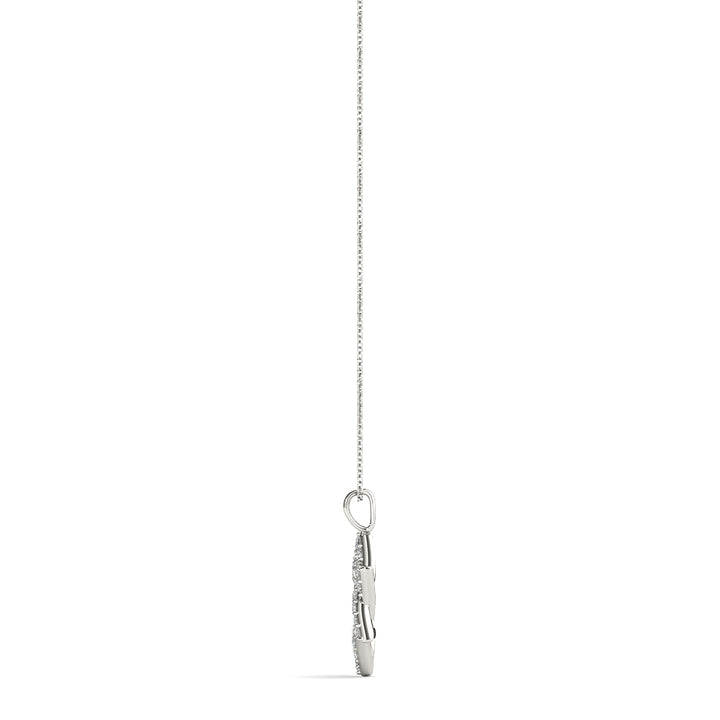 18K White Gold Diamond Fashion Pendant