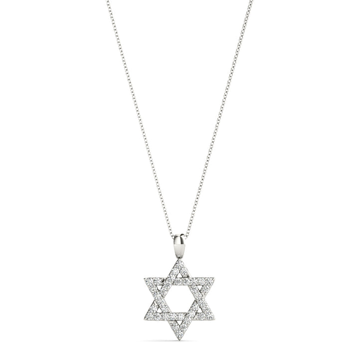 14K White Gold Diamond Fashion Pendant