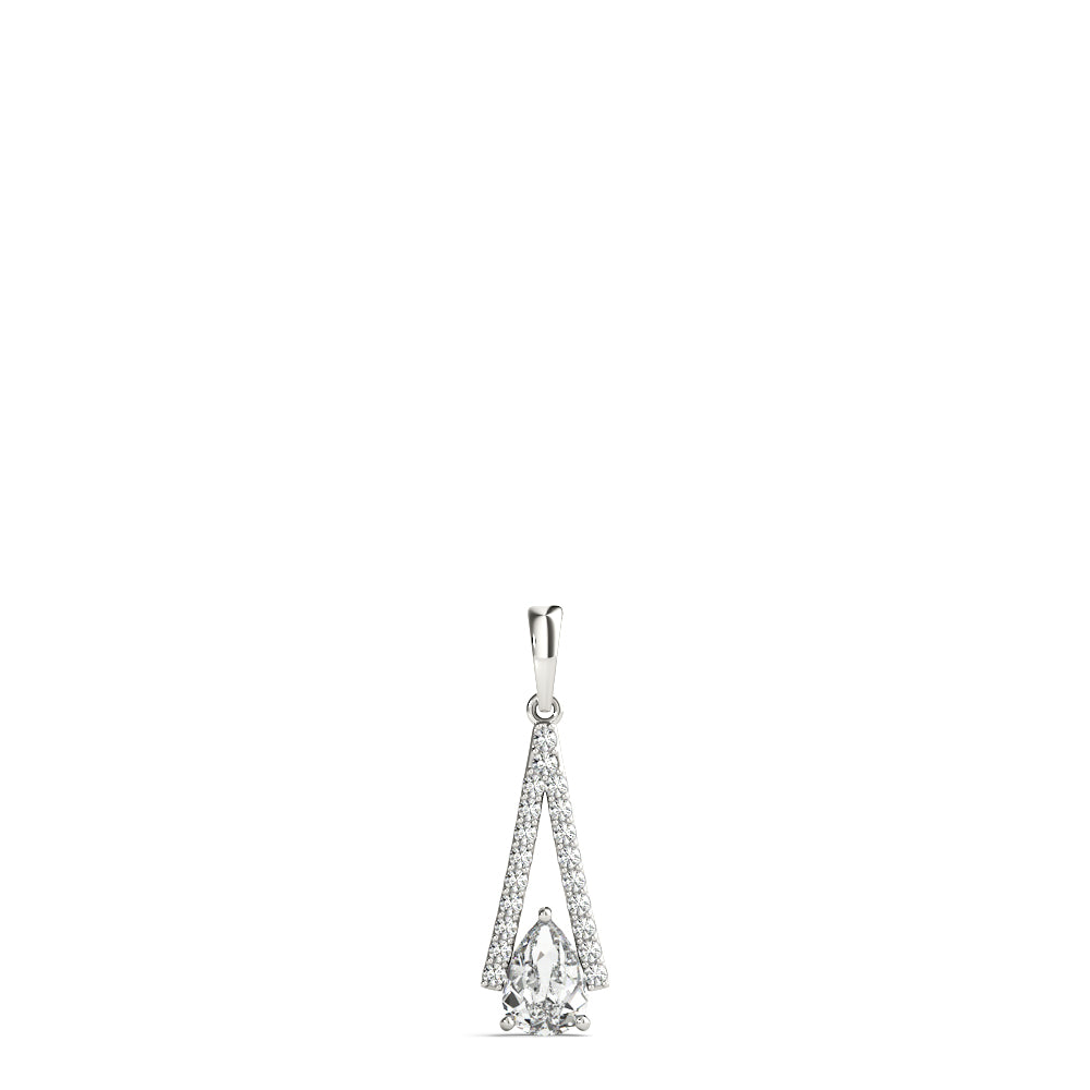 Round Diamond Halo Pendant