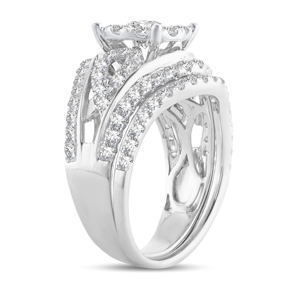 14K 1.90CT DIAMOND BRIDAL RING