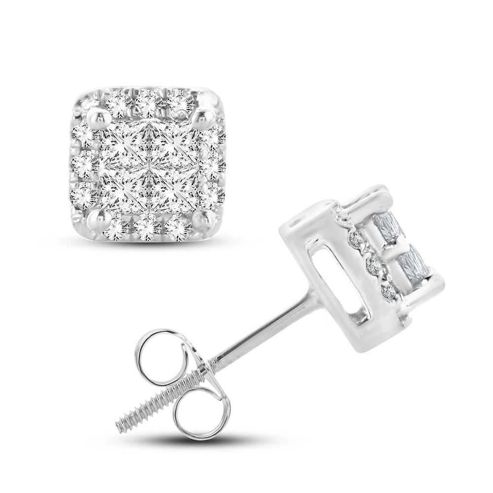 Elegant 14K 0.25CT Diamond Earring