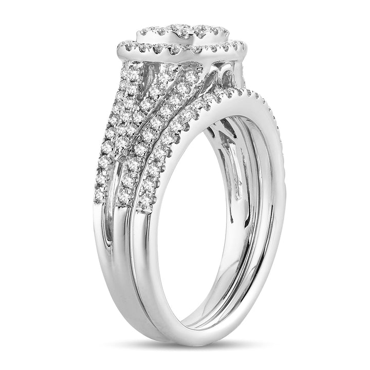 14K 1.00CT Diamond BRIDAL SET