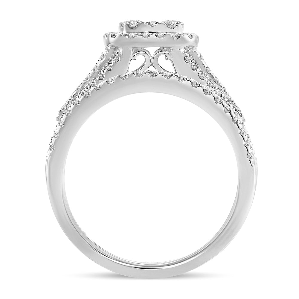 14K 1.00CT Diamond BRIDAL SET