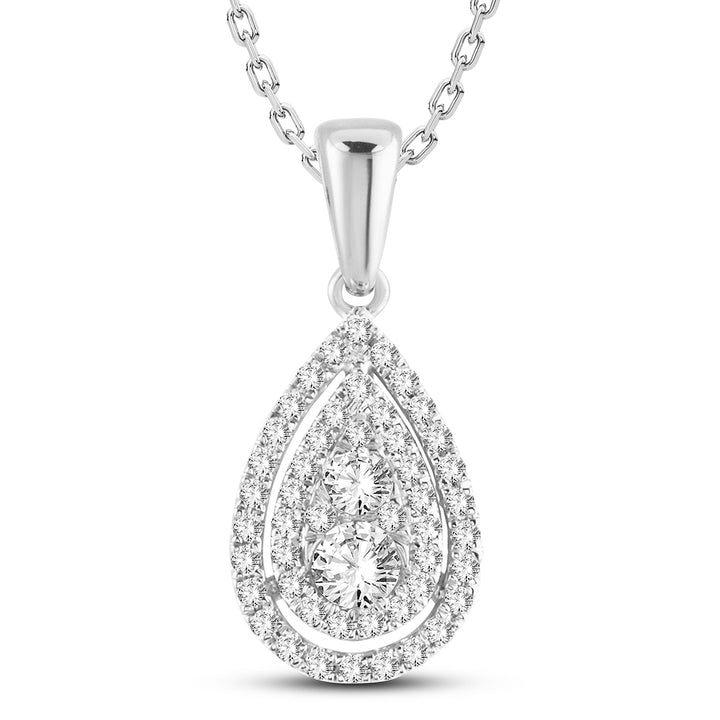 14K 0.40CT Diamond Pendant