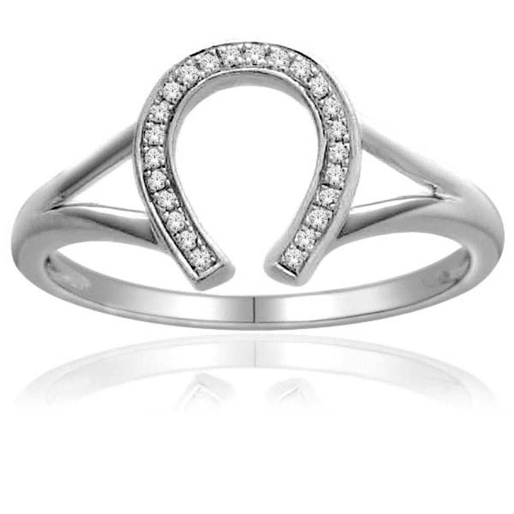 Magnifcnet 10K  0.07CT  Diamond Fashion Ring