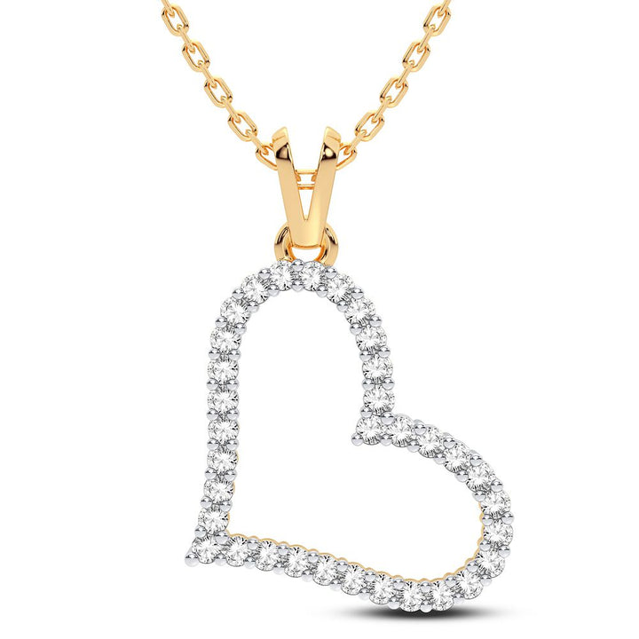 10K 0.25CT Diamond Pendant