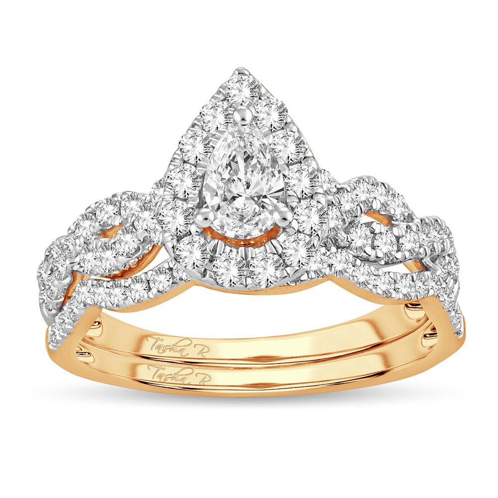 14K 1.40CT DIAMOND BRIDAL RING