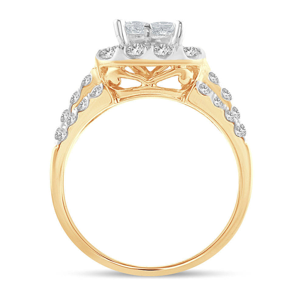 14K 2.05ct Diamond Bridal