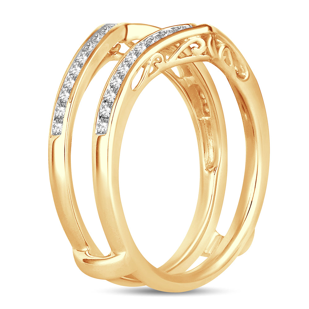 14K 0.38CT Diamond RING GUARD