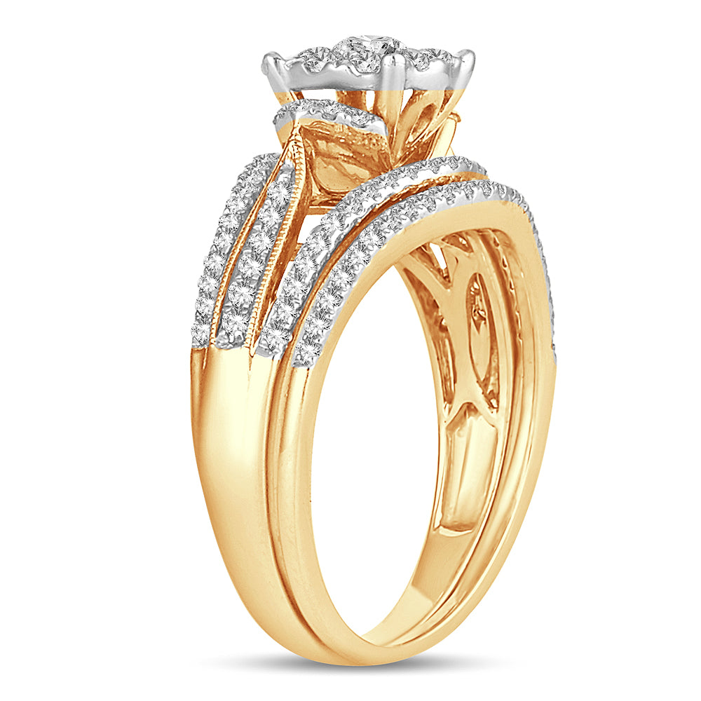 14K 0.75CT DIAMOND BRIDAL RING