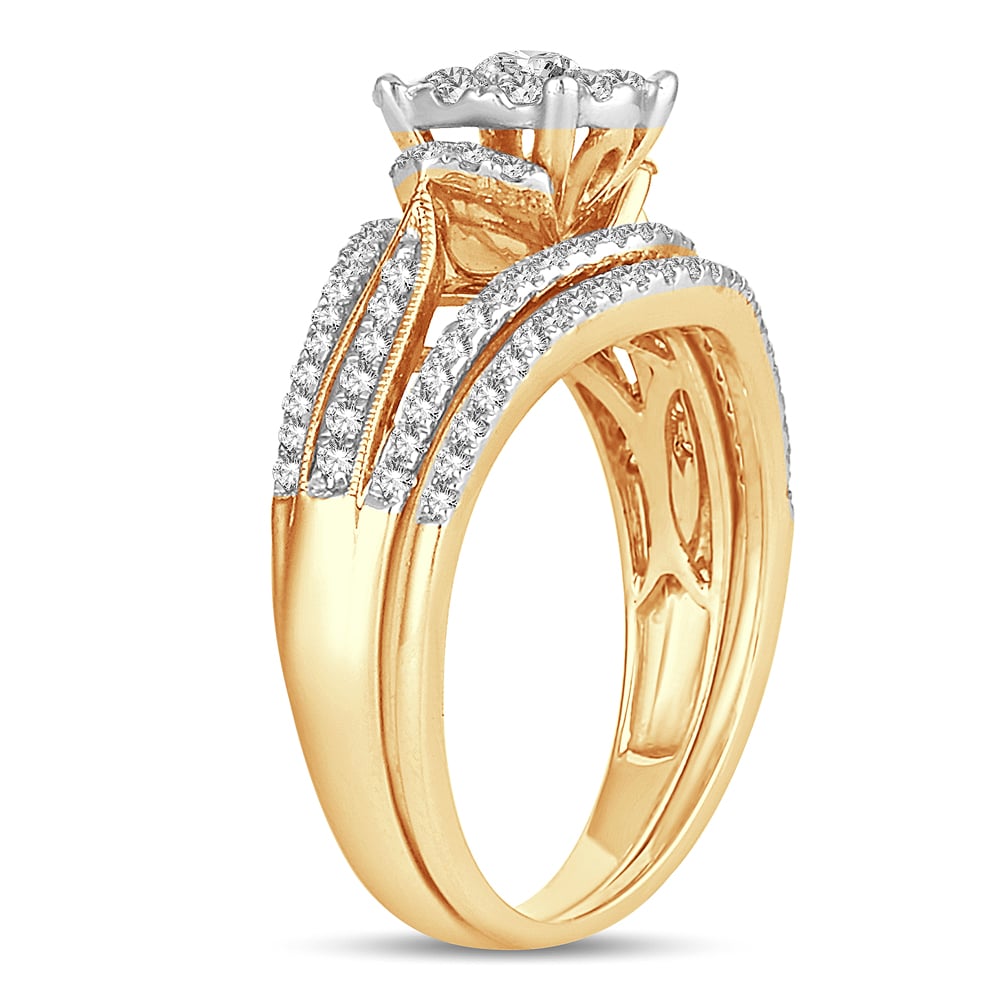14K  0.75CT  DIAMOND  BRIDAL  RING