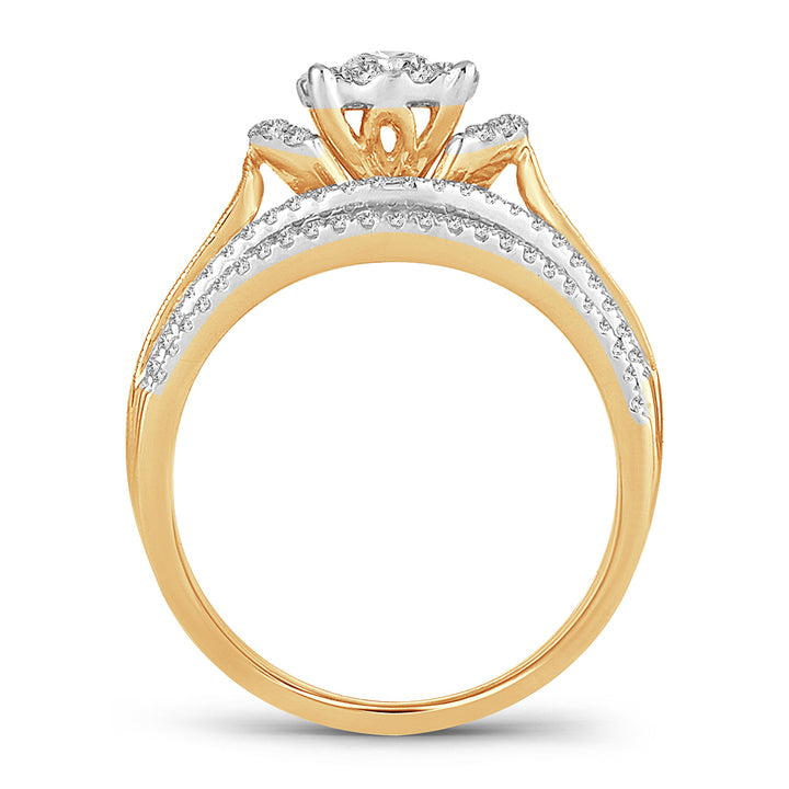 14K 0.75CT DIAMOND BRIDAL RING