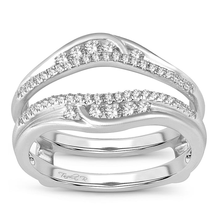 14K 0.34CT DIAMOND RING GUARD