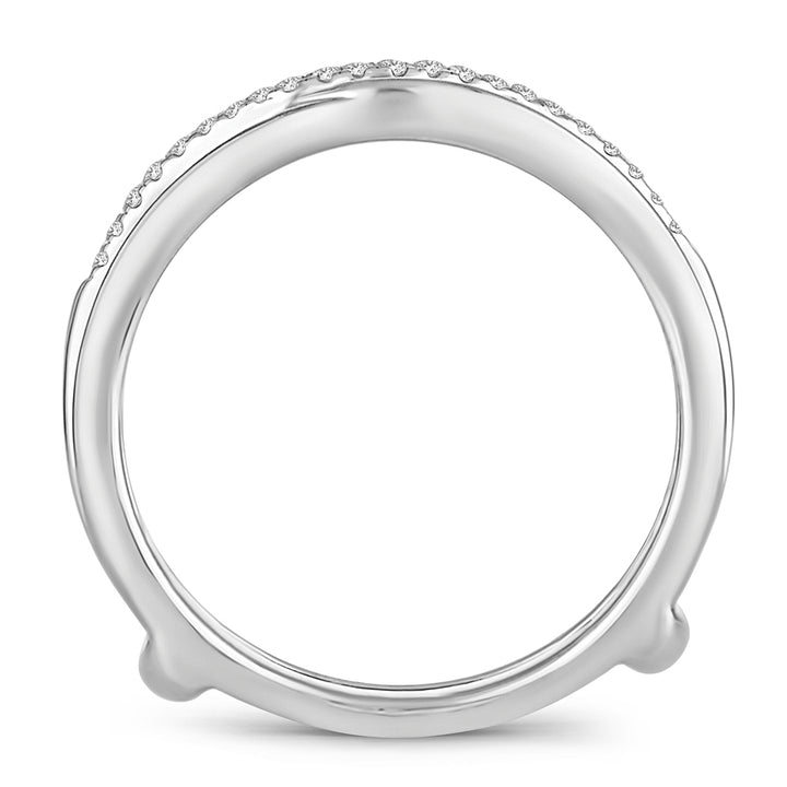 14K 0.34CT DIAMOND RING GUARD