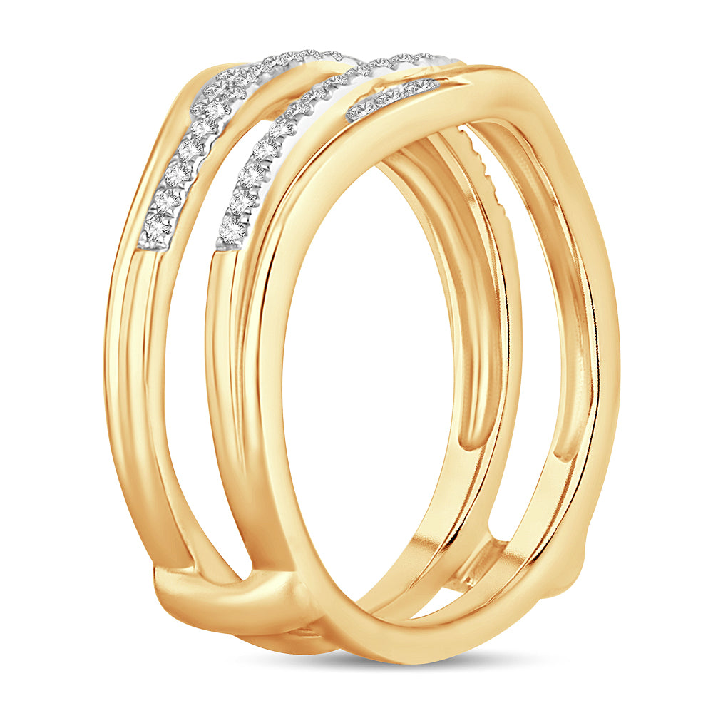 14K 0.34CT Diamond RING GUARD